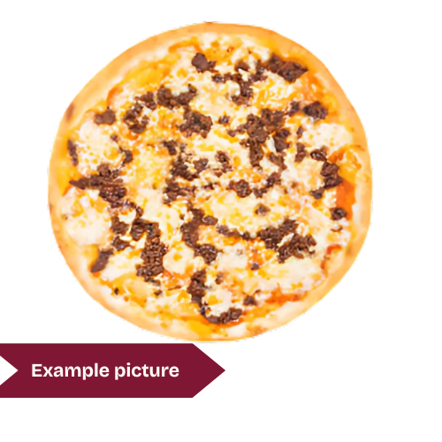 Mince meat pizza