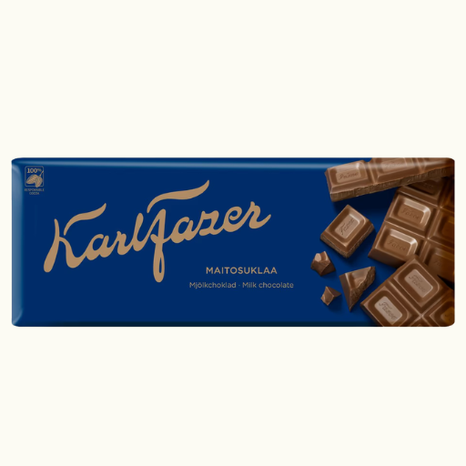 Karl Fazer Milk Chocolate Bar, 200 g