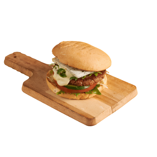 Sinihomejuusto Burger