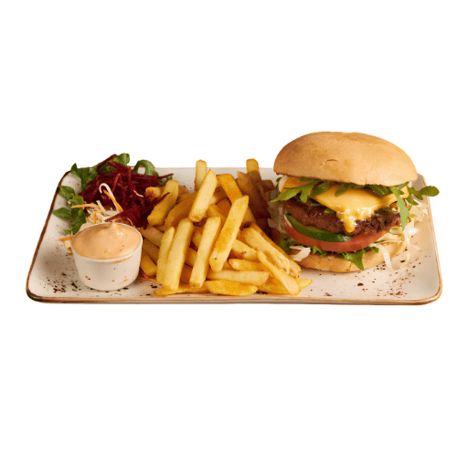 Cheddar Burger combo