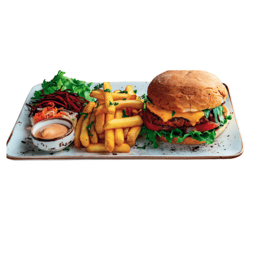 Goat Cheese Burger Combo