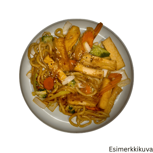Fried Udon Noodles & Tofu