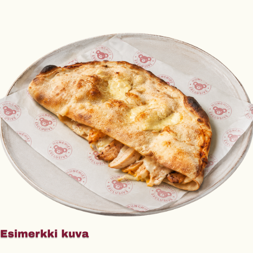 Chicken kebab calzone