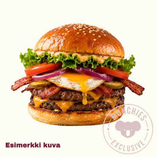 B4. Mega burger with egg