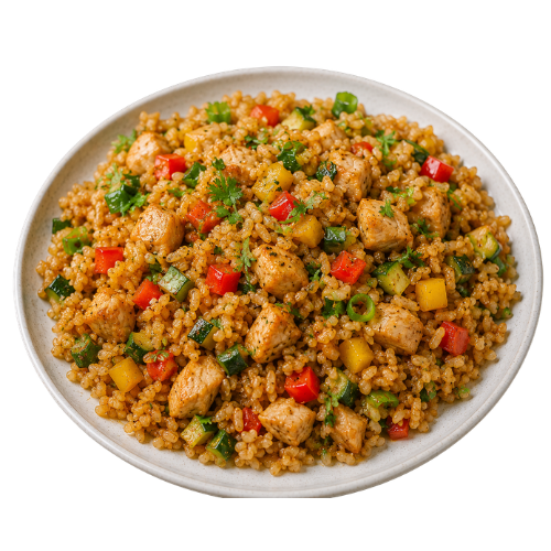 Nepalese Style Chicken Fried Rice