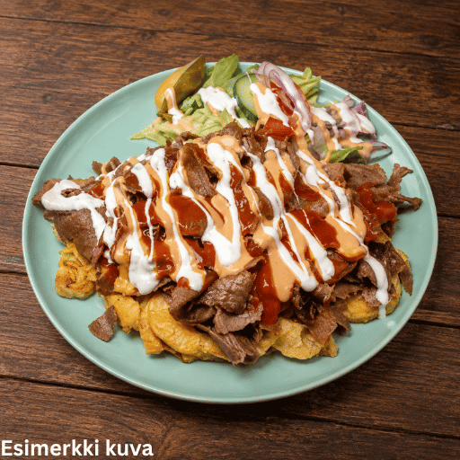 Vöner kermaperunoilla