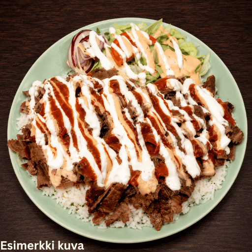 Kebab riisillä