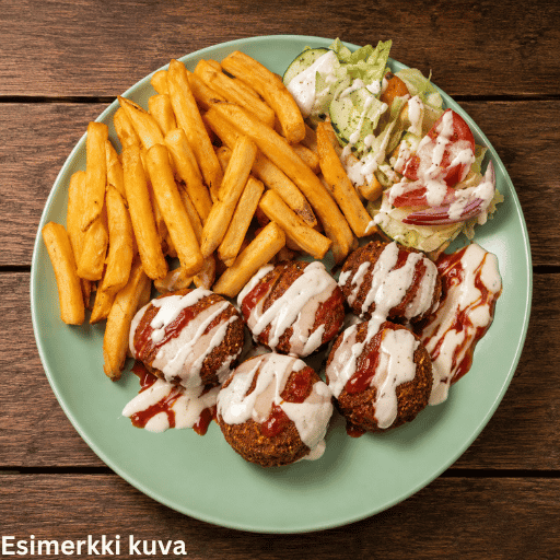 Falafel ranskalaisilla