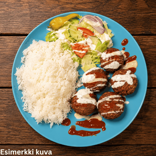 Falafel riisillä