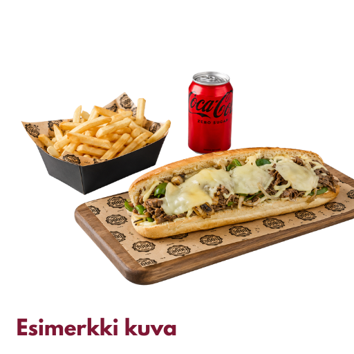 Triple Bite Cheesesteak Meal