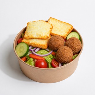 Mix Salad (Halloumi + Falafel)