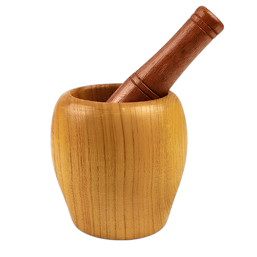 NF Wooden Mortar & Pestle 7,5 cm