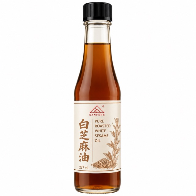 SANFENG Pure Roasted White Sesame Oil 227ml