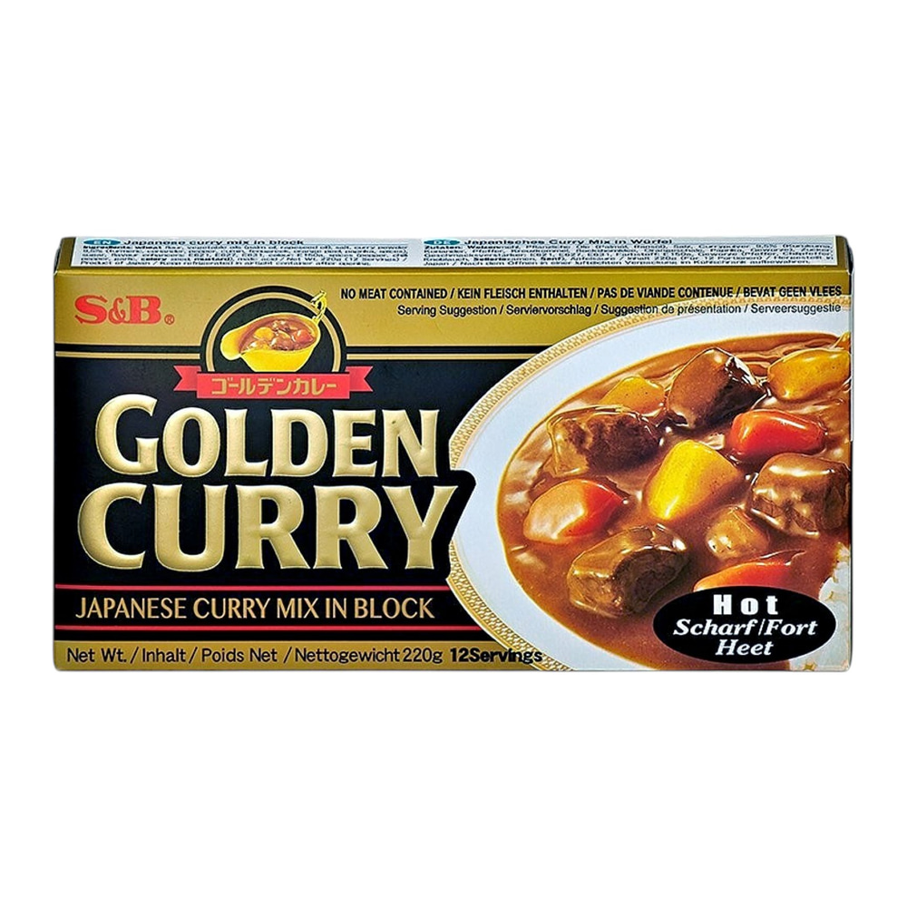 S&B Golden Curry Block Hot 220g