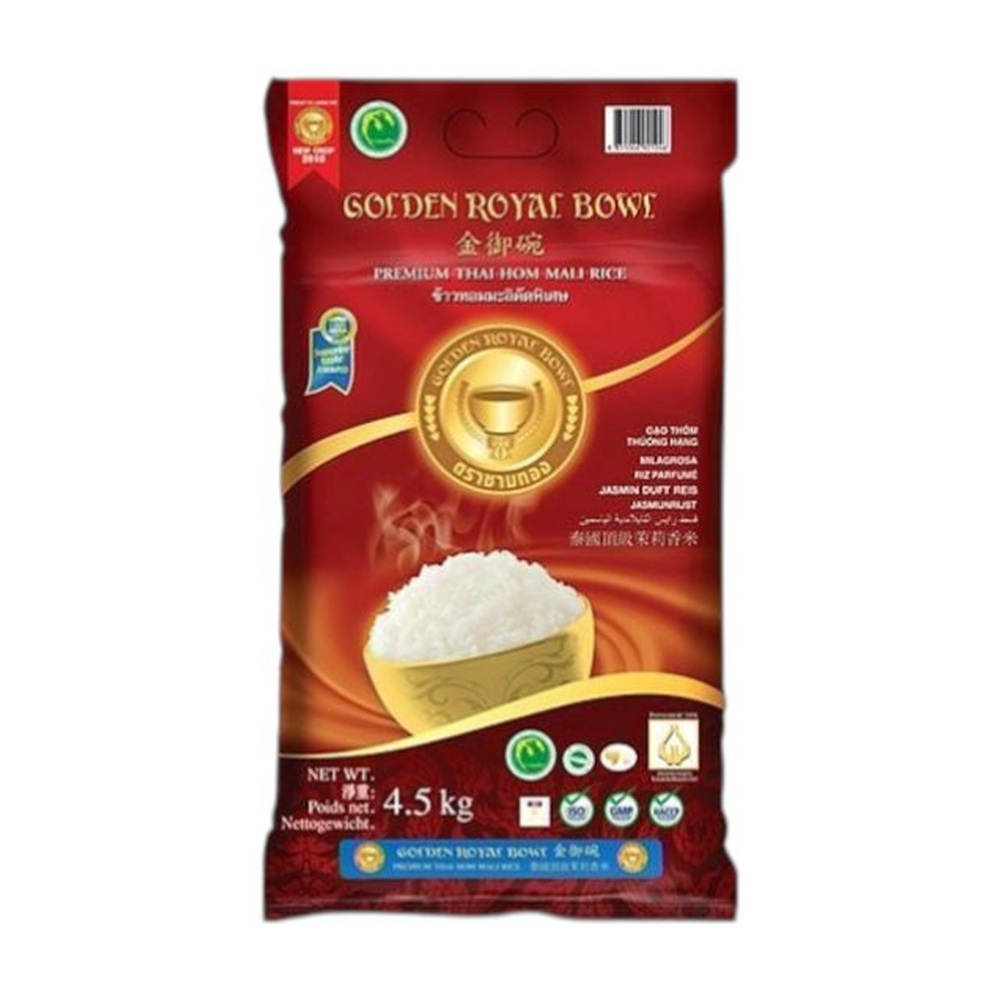 Golden Royal Bowl Premium Thai Hom Mali Jasmine Rice 4.5kg