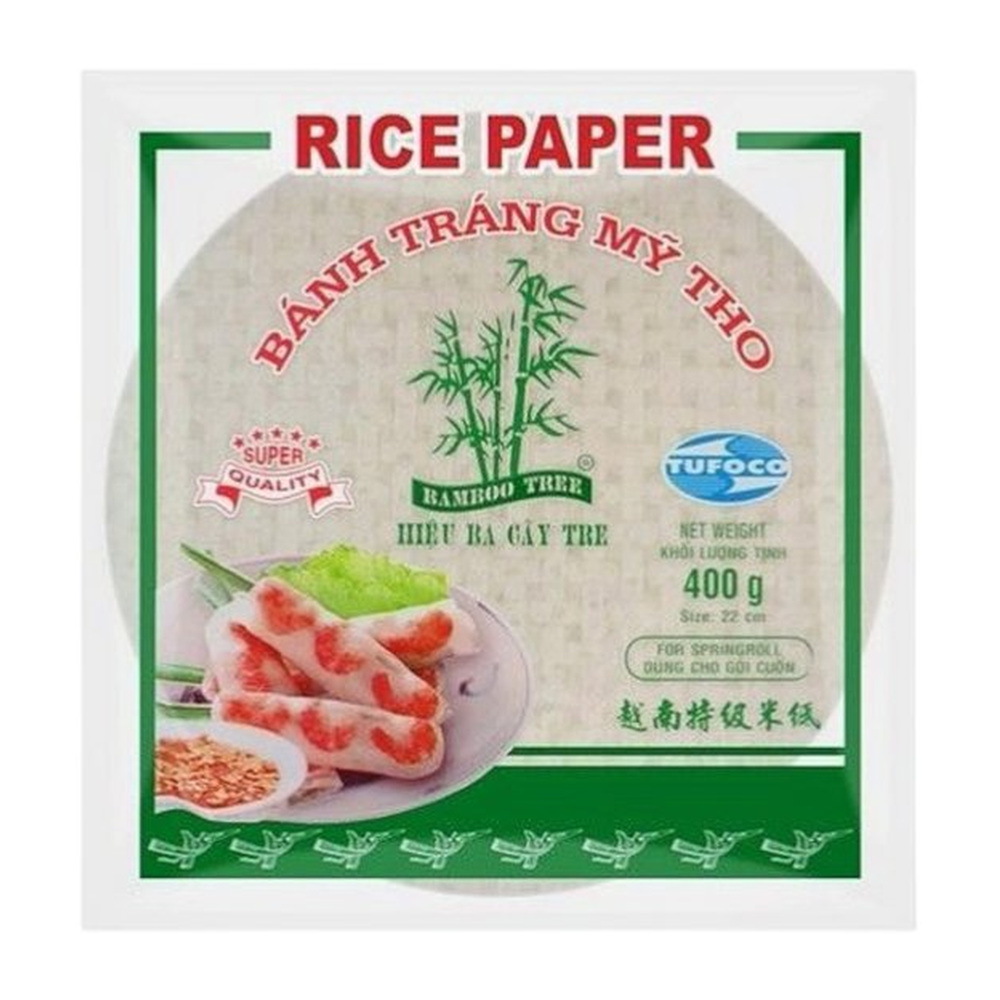 BAMBOO TREE Rice Paper Spring Roll Round 22 cm 400g