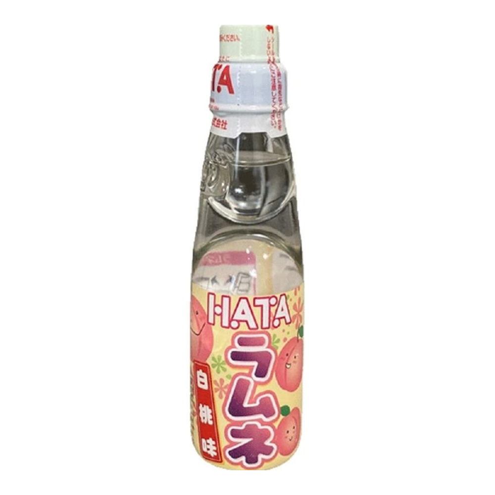 HATAKOSEN Japanese Ramune White Peach Flavor 200ml