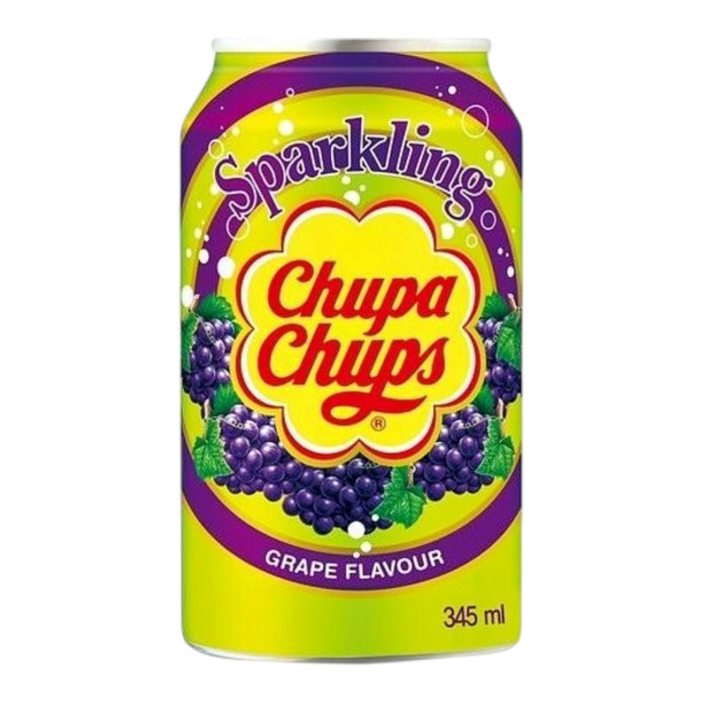 Chupa Chups Sparkling Drink Grape Cream 345ml