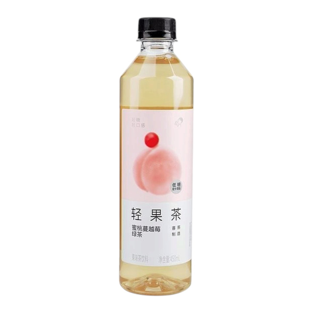 HeyTea Peach Cranberry Green Tea 450ml