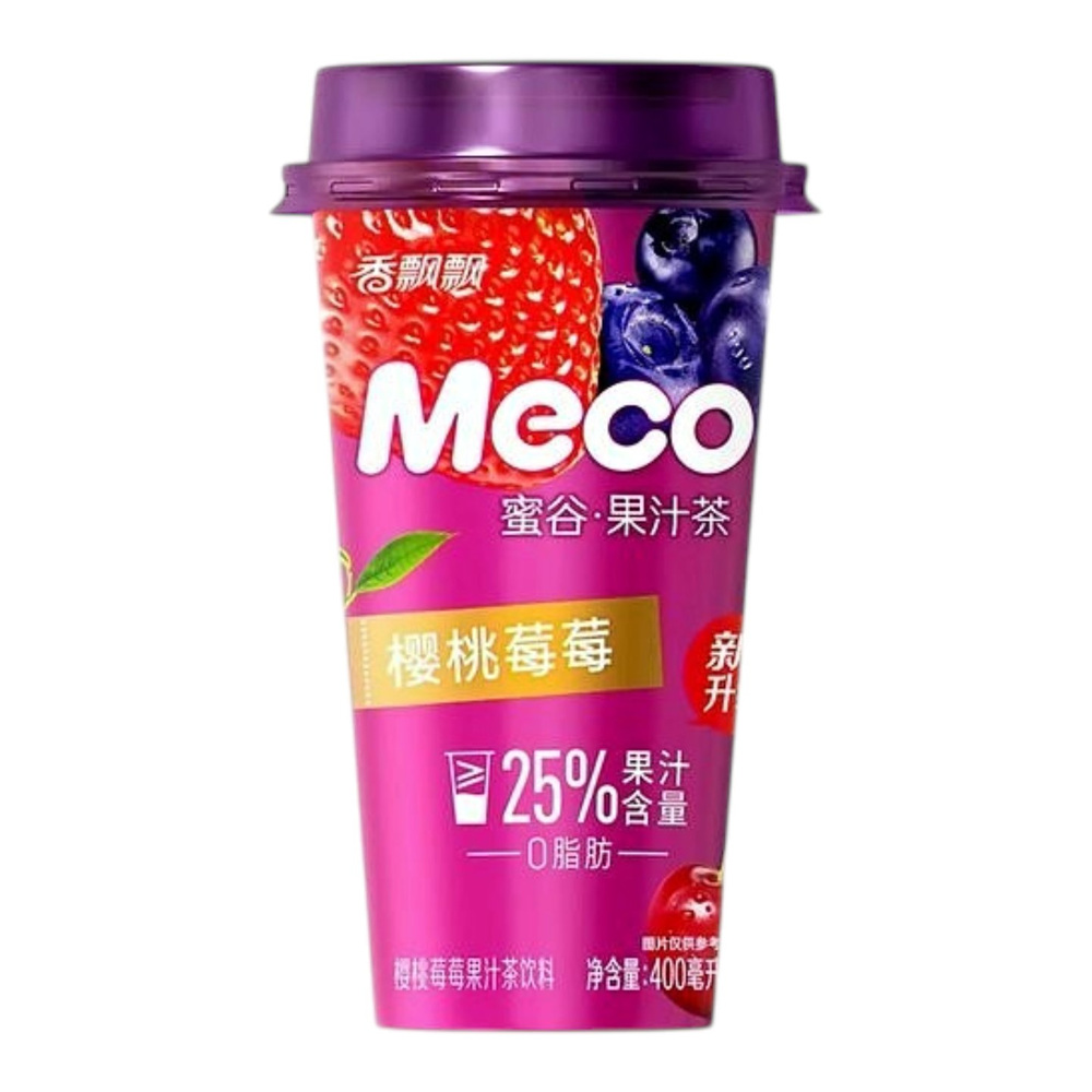 MECO Fruit Oolong Tea Berry & Cherry Flavor 400ml