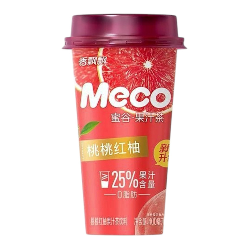 MECO Fruit Oolong Tea Peach & Pomelo Flavor 400ml