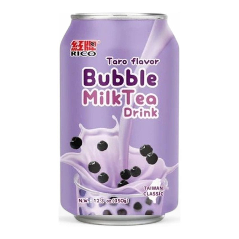 RICO Bubble Milk Tea Drink Taro Flavor 350ml