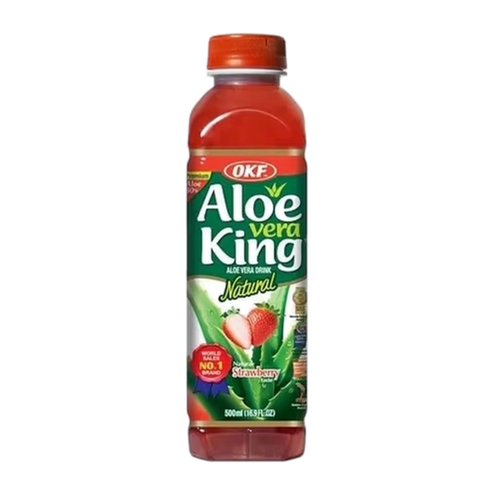 OKF Aloe Vera Drink Strawberry 500ml