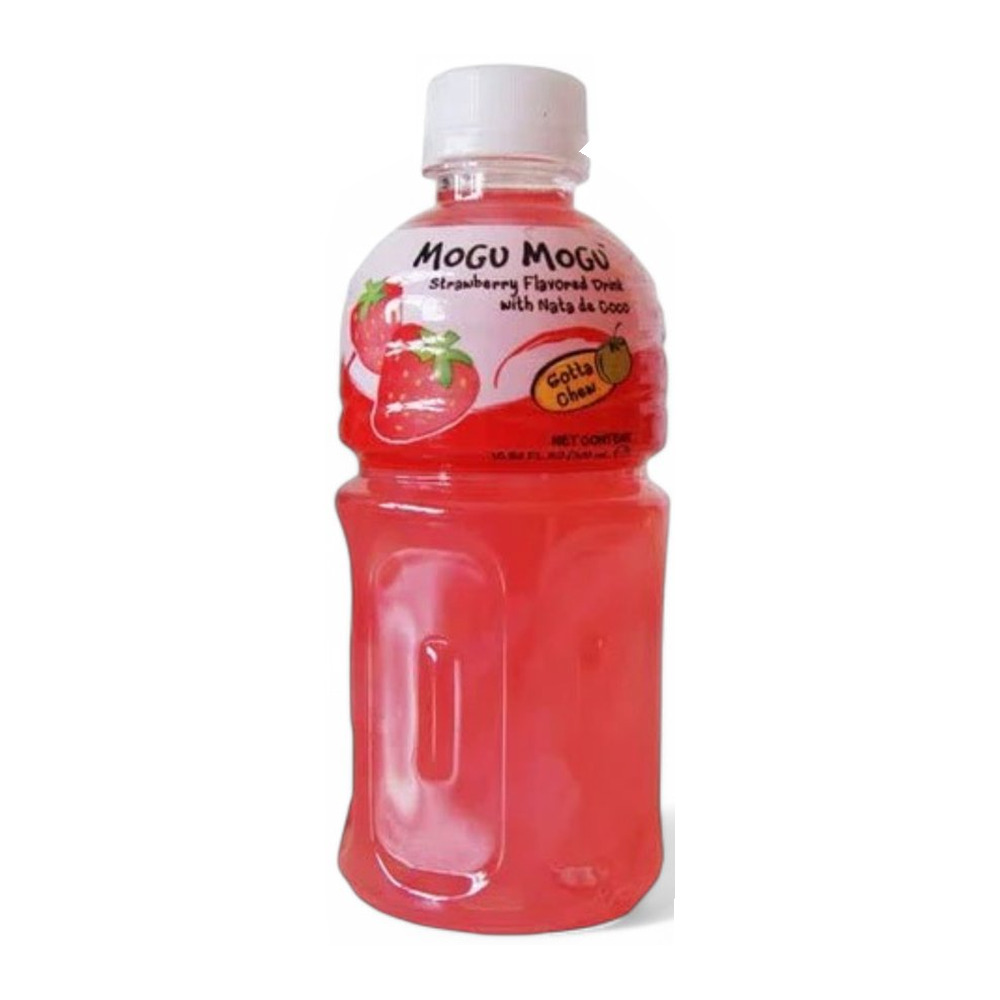 MoguMogu Strawberry Drink with Nata de Coco 320ml