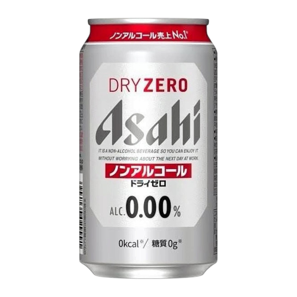 Asahi Dry Zero Non-Alcohol Beer 350ml