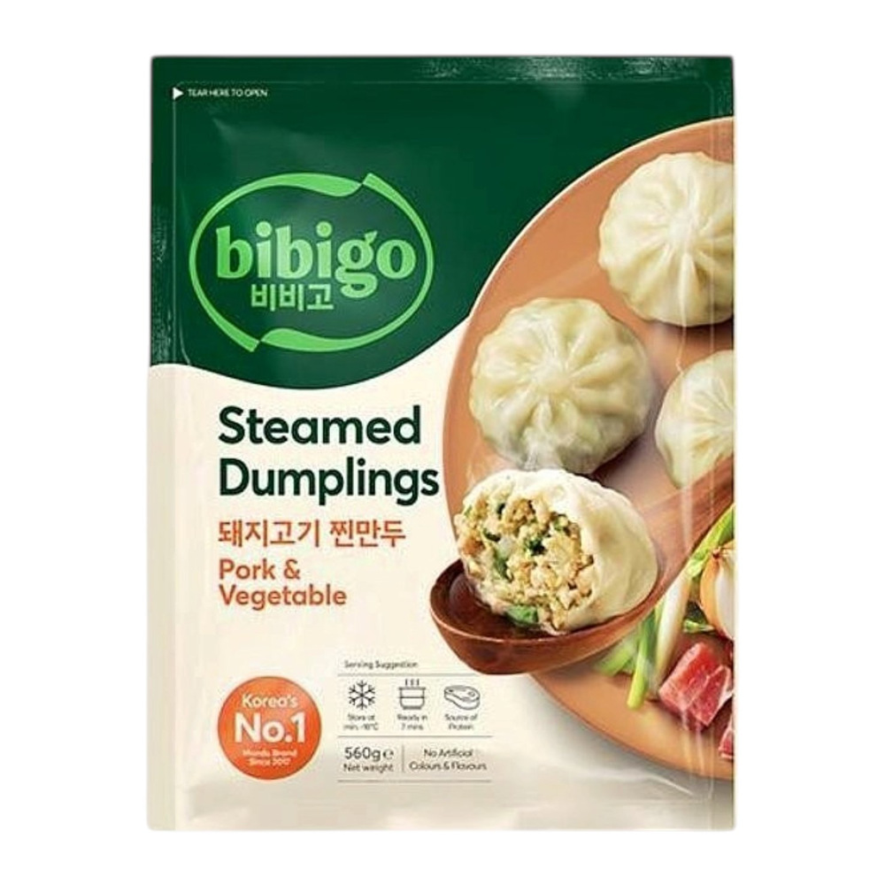 BIBIGO Steamed Dumplings Pork & Vegetable 560g