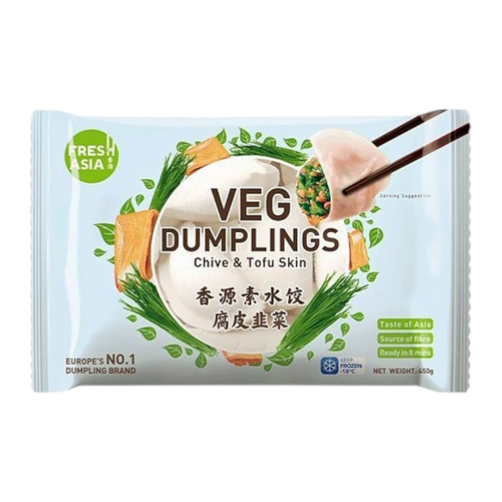 FRESHASIA Chives & Tofu Skin Dumplings 450g
