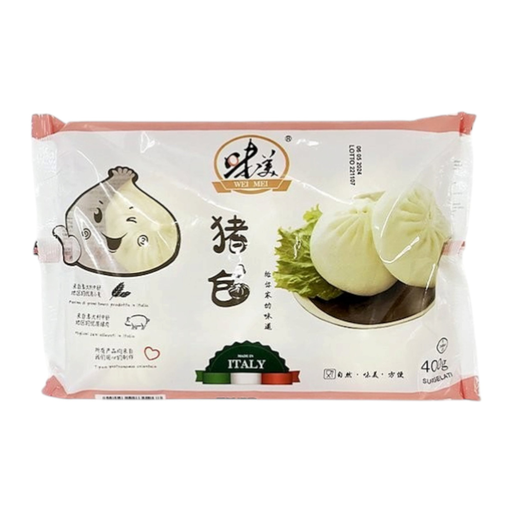 WEI MEI Steamed Large Pork Meat Bun 6pcs 400g