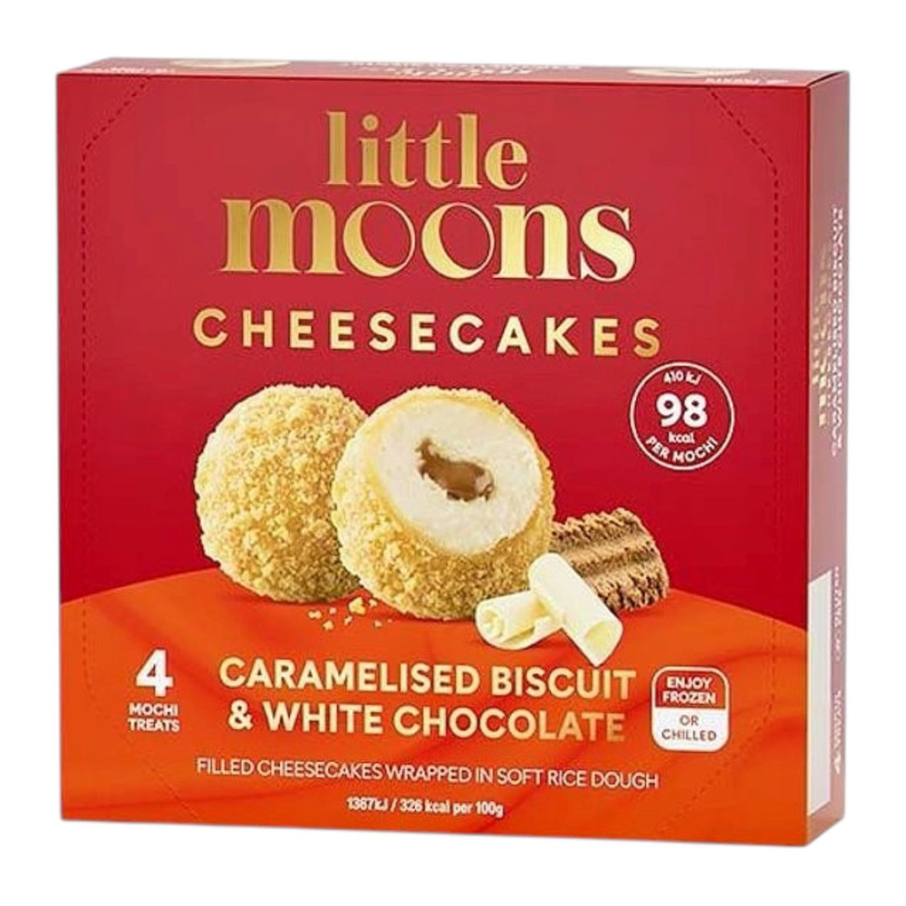 LITTLE MOONS Mochi Ice Cream Biscuit White Chocolate Cheesecake 120g