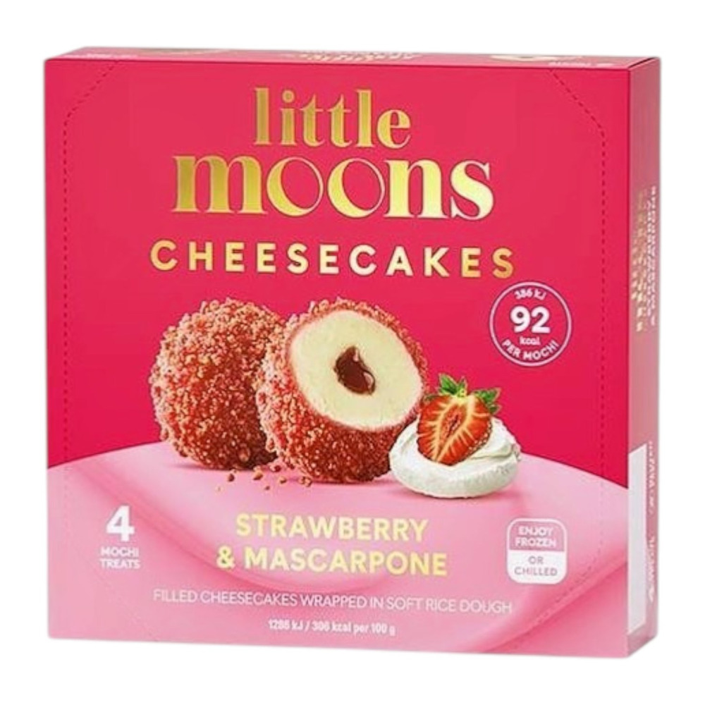 LITTLE MOONS Mochi Ice Cream Strawberry Mascarpone Cheesecake 120g