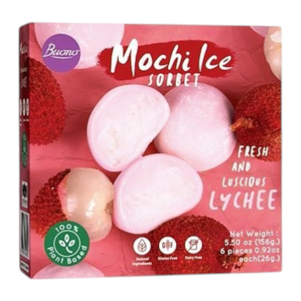 Buono Ice Mochi Lychee Flavor 156g