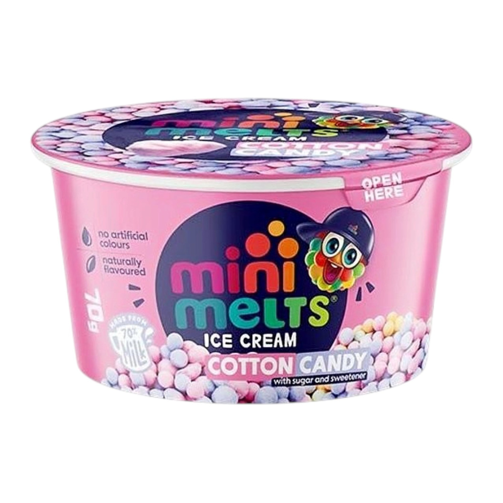 Mini Melts Ice Cream Cotton Candy Flavor 70g