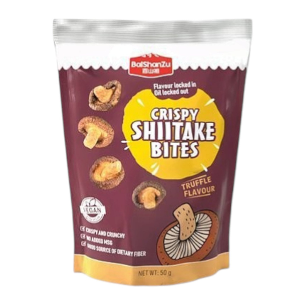 BaiShanZu Crispy Shiitake Bites Truffle Flavor 50g