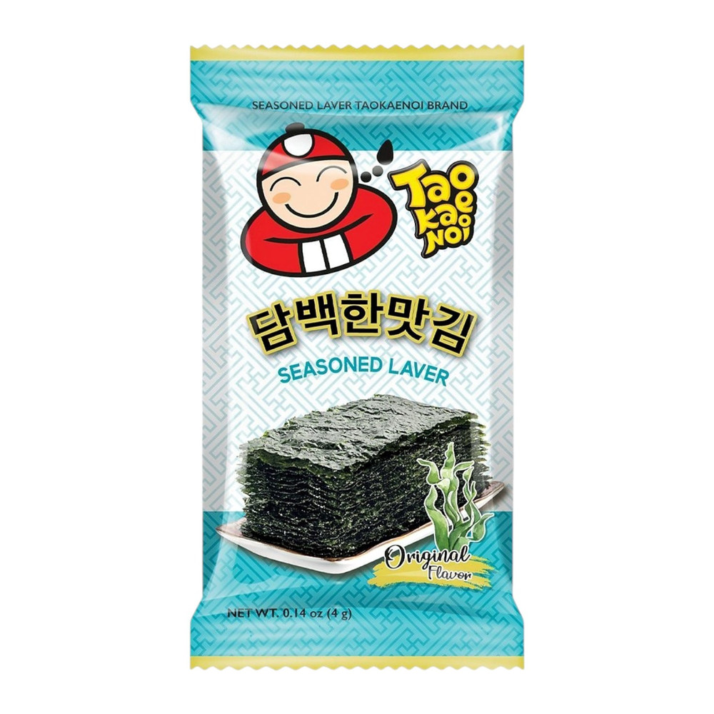 Taokaenoi Seasoned Laver Original Flavor 3*4g