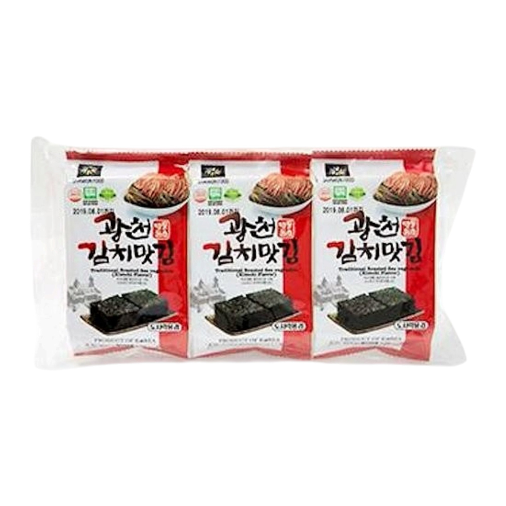 SAMWON FOOD Seaweed Snack Kimchi Flavor 3*4g