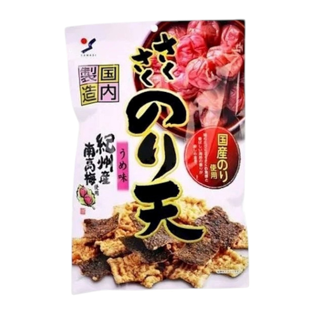 Yamaei Seaweed Tempura Snack Plum Flavor 70g