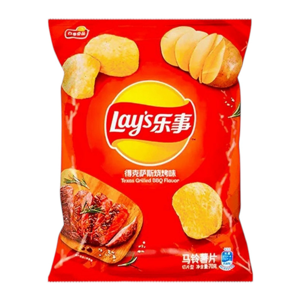 Lay's Potato Chips Texas Grilled BBQ Flavour 70g
