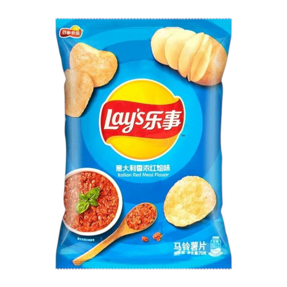 Lay's Potato Chips Italian Red Meat Flavour 70g
