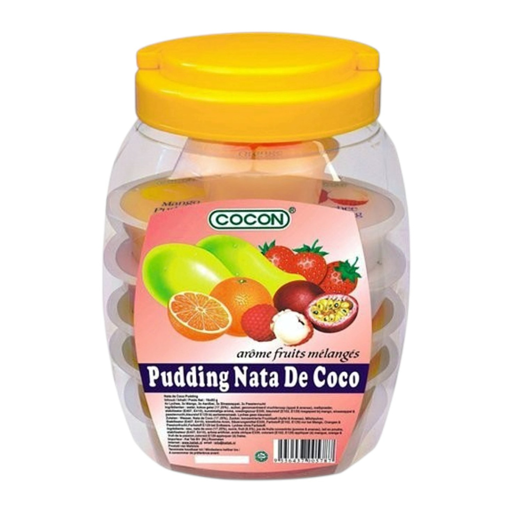 COCON Assorted Pudding Jelly Nata de Coco Family Pack 1.28kg