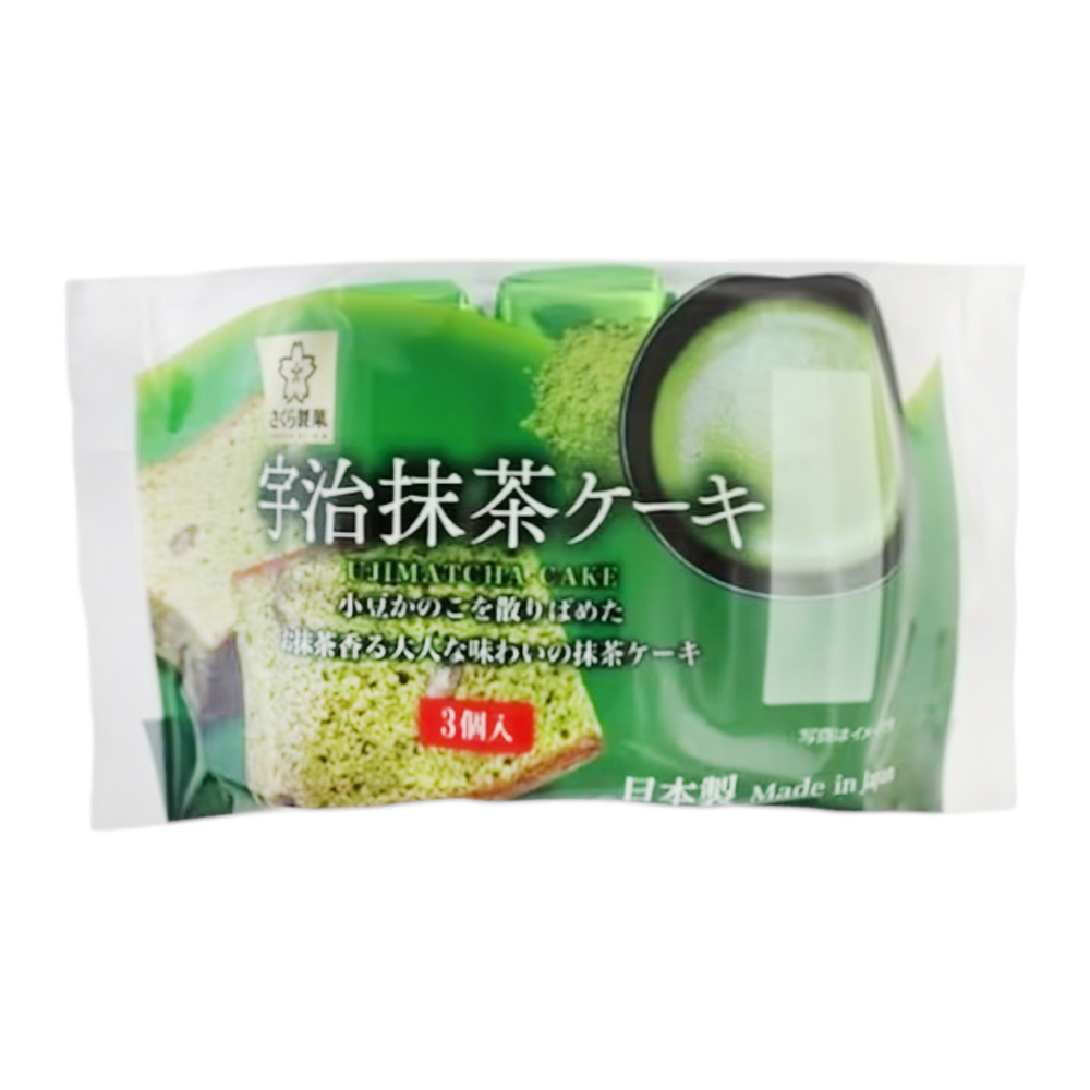 Sakuraseika Sakura Seika Uji Matcha Cake 3pcs 120g