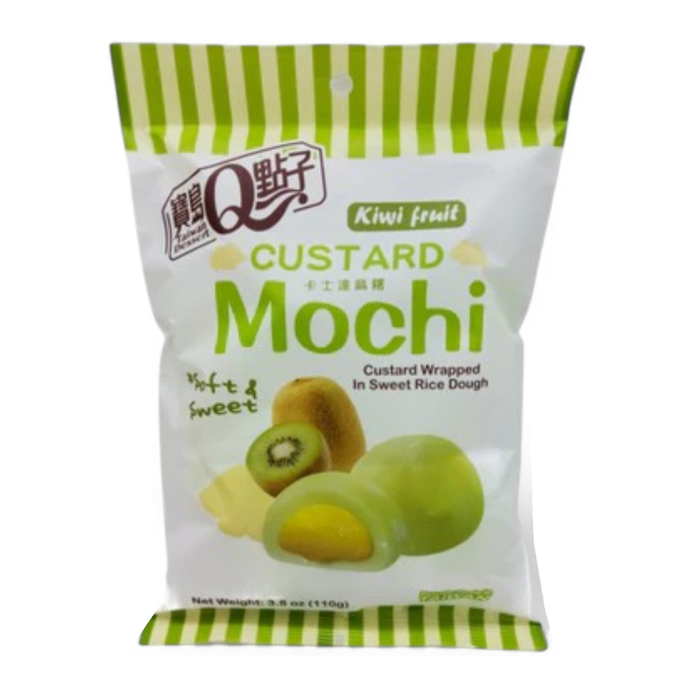 TAIWAN DESSERT Custard mochi Kiwi Fruit Flavor 110g