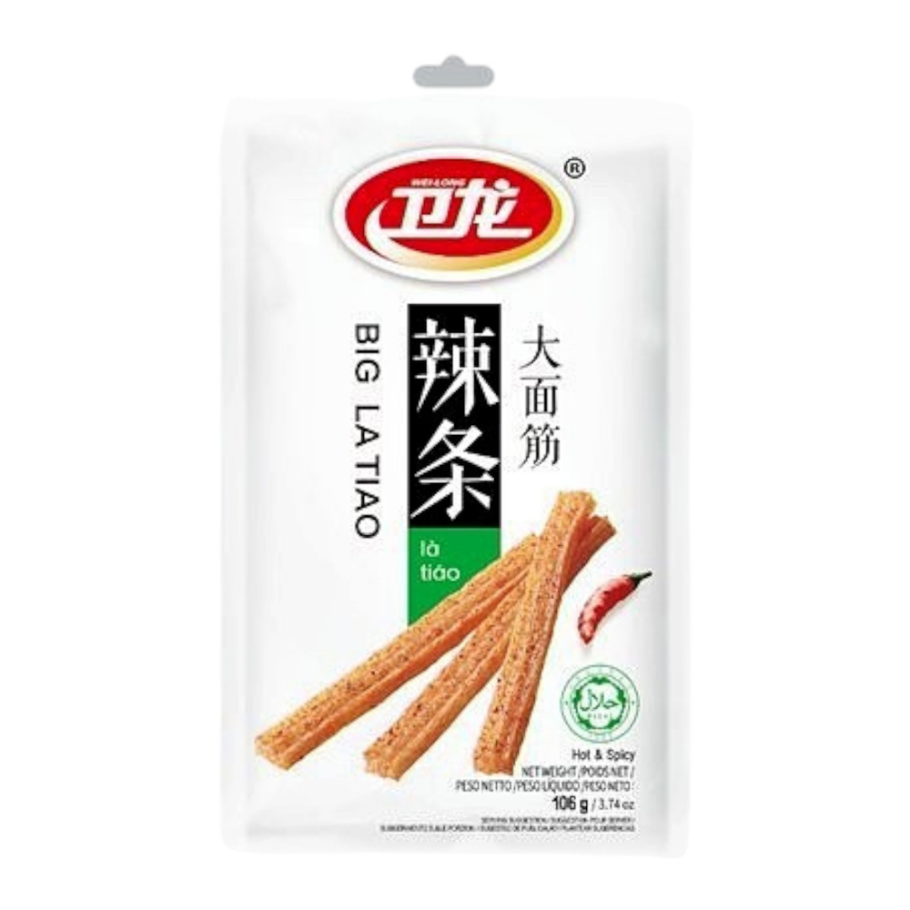 WEILONG LATIAO Spicy Gluten Strips 106g