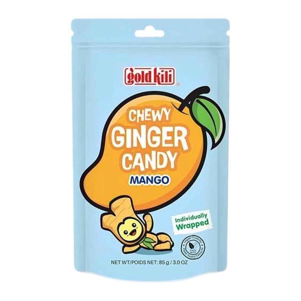 Gold Kili Chewy Ginger Candy Mango Flavor 85g