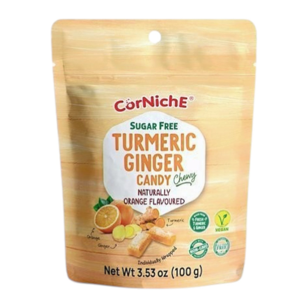 Corniche Turmeric Ginger Candy Orange Flavor 100g