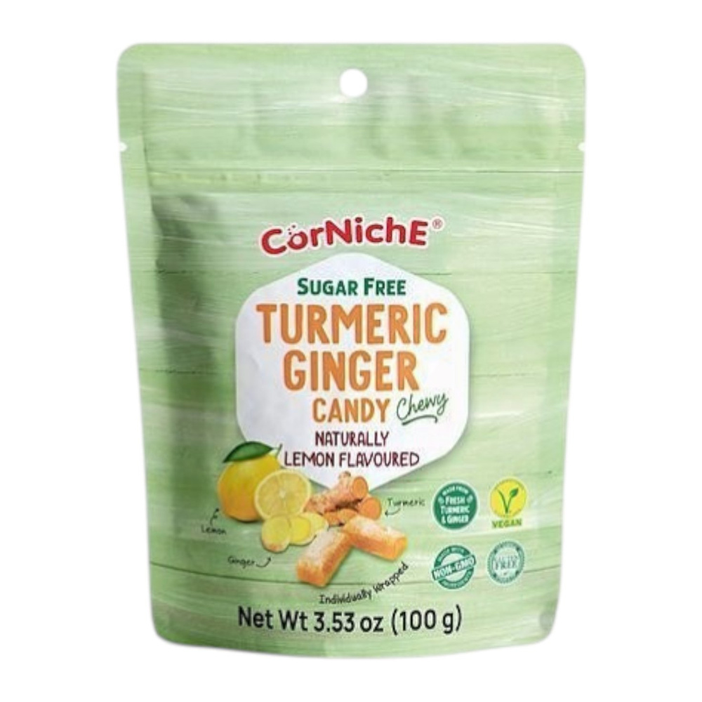 Corniche Turmeric Ginger Candy Lemon Flavor 100g