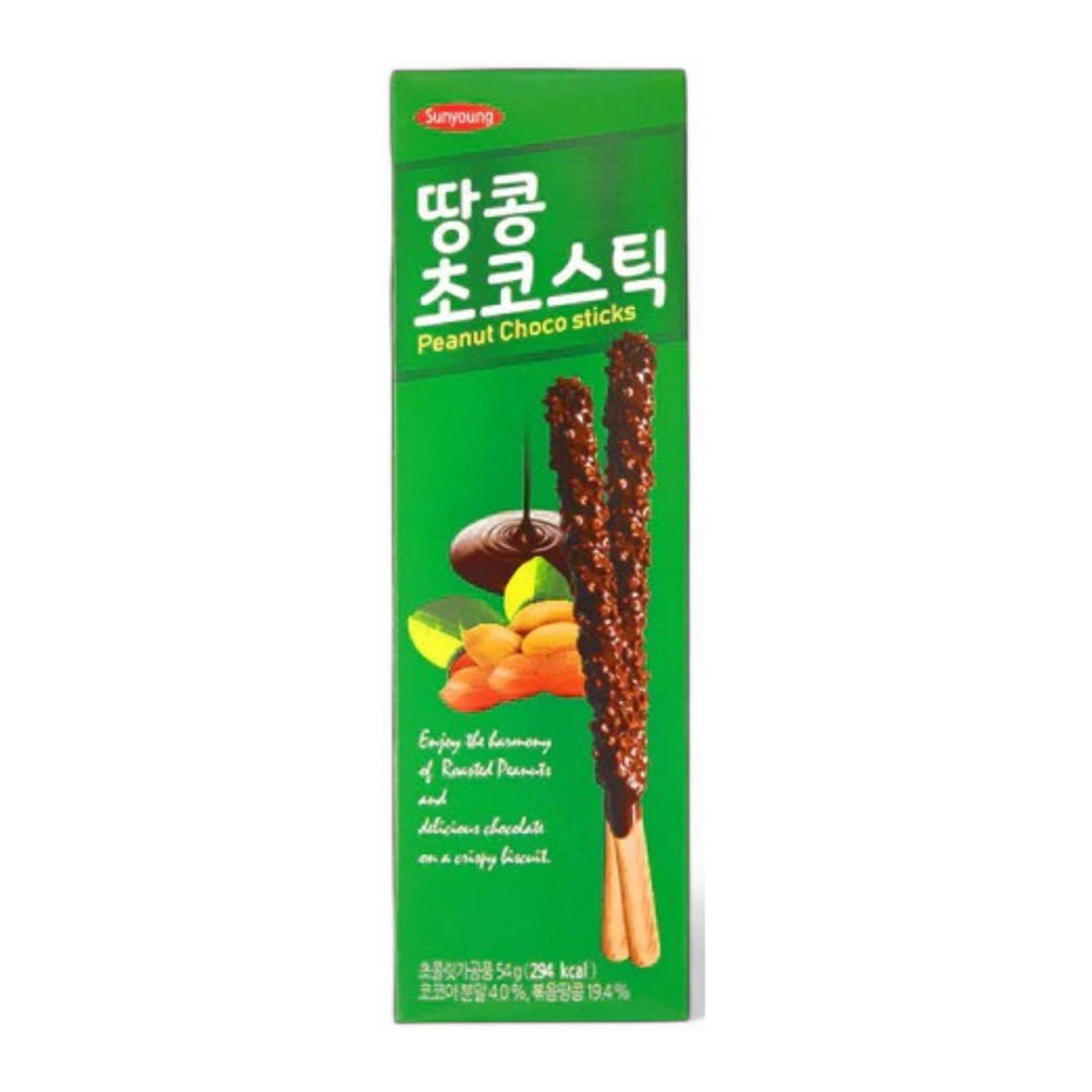 SUNYOUNG Peanut Choco Biscuit Sticks 54g
